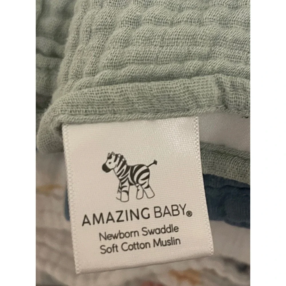 Lot of 9  Baby Muslin Swaddle Blanket Bamboo Neutral Boho supersoft cozy